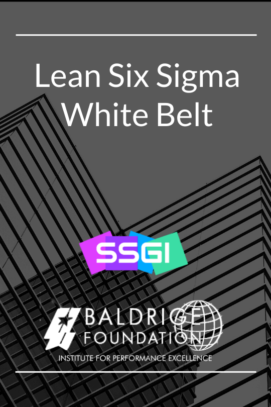Lean Six Sigma White Belt Baldrige Foundation