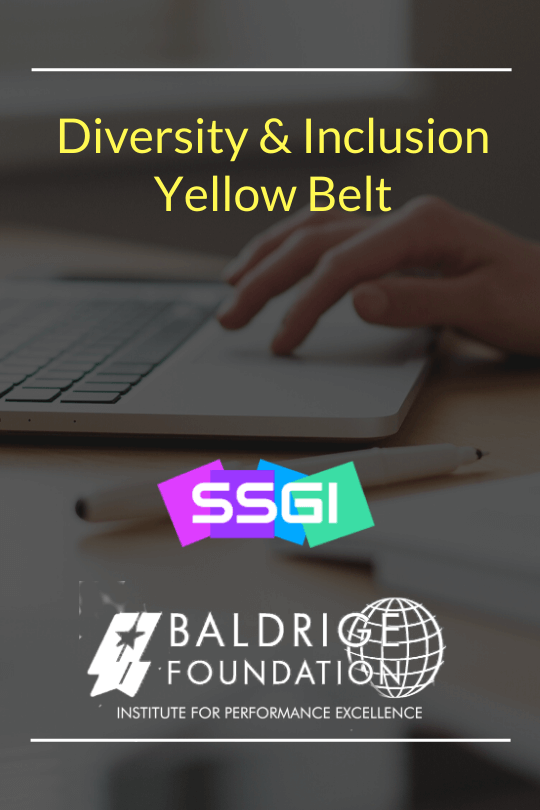 Diversity and Inclusion certification Baldrige ssgi