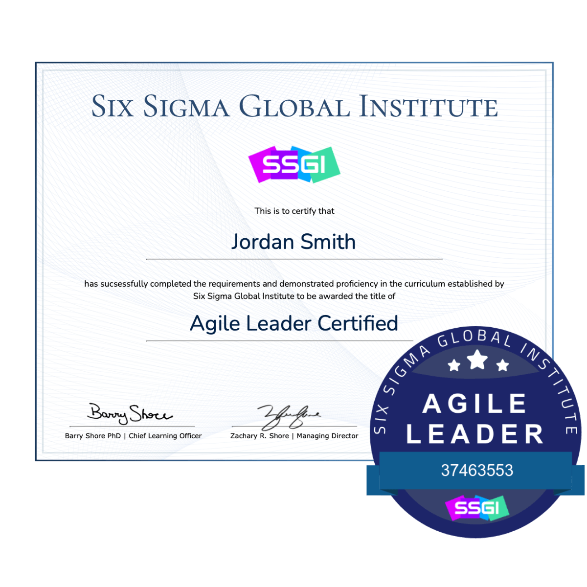 Agile Leader Certification SSGI