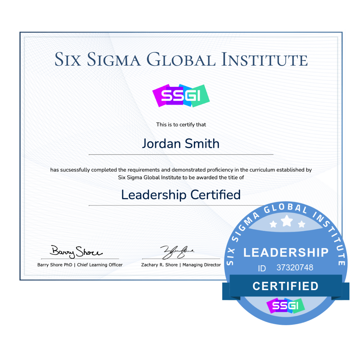 Leadership Certification Course SSGI