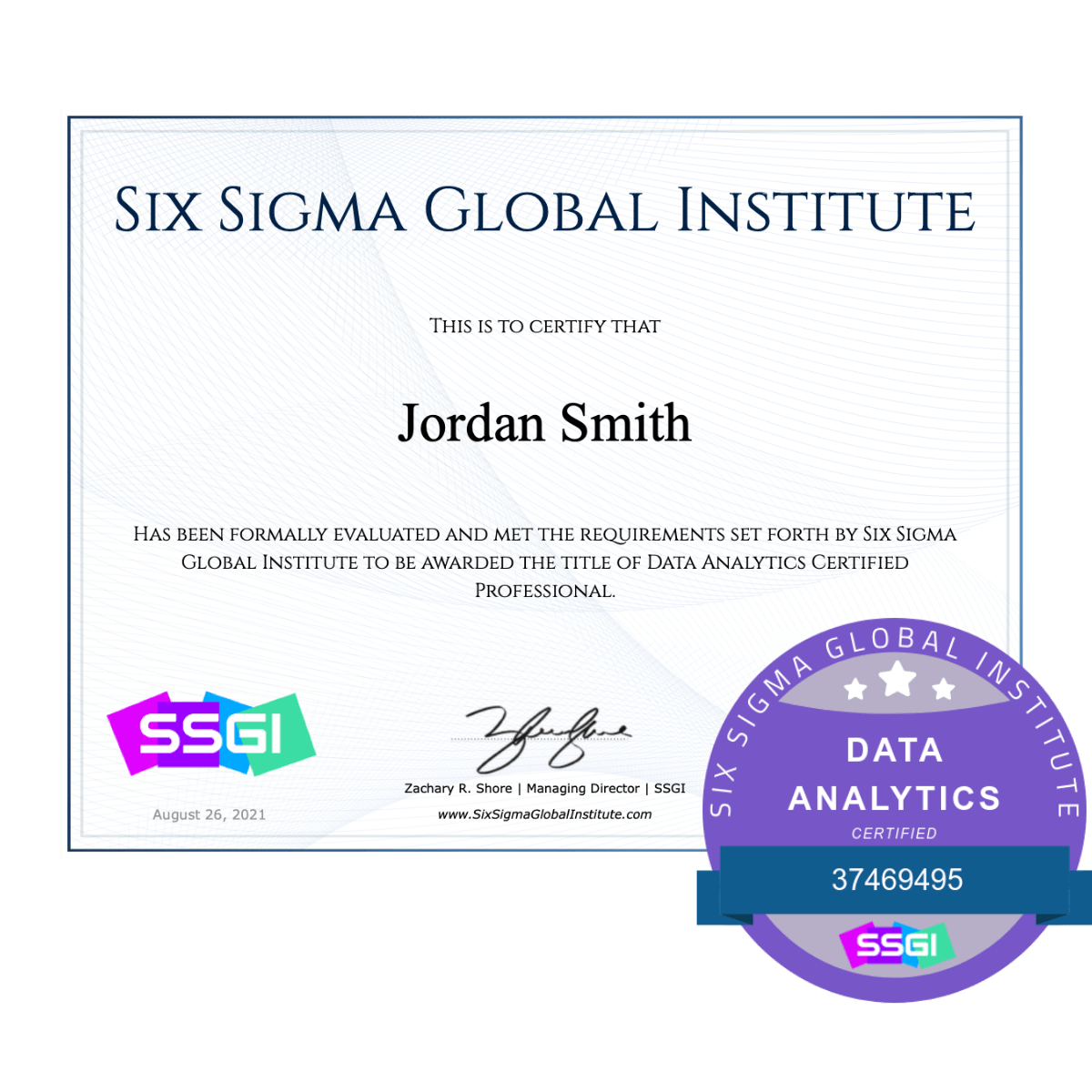 SSGI Data Analytics Certification