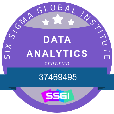 ssgi data analytics certification