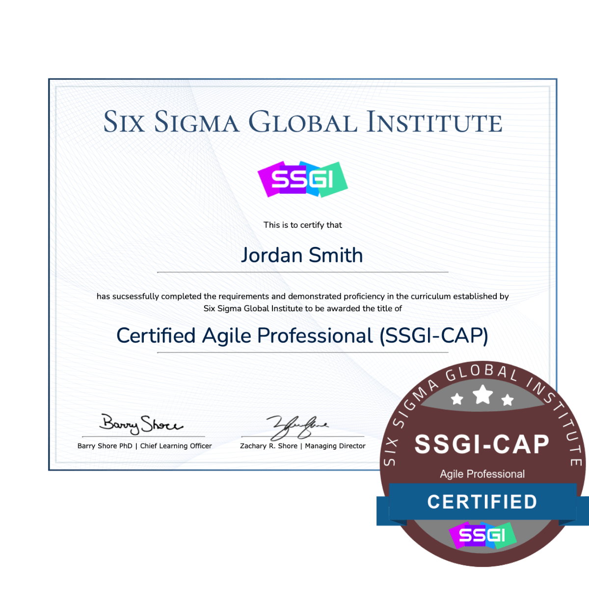 SSGI-CAP Agile Certification