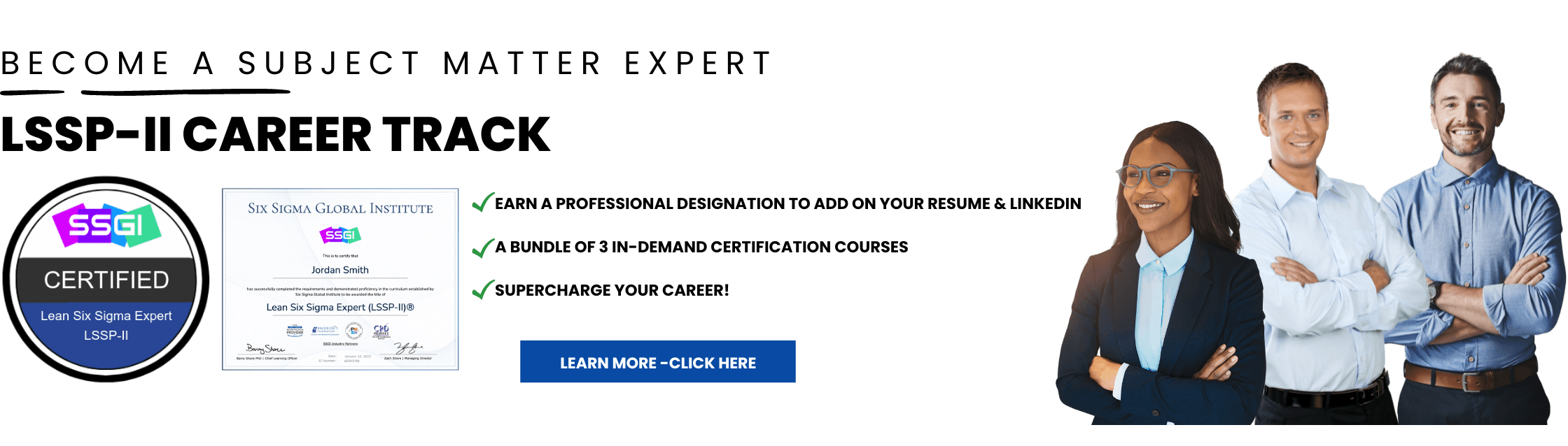 SSGI LSSP-II CAREER TRACK Certification and training