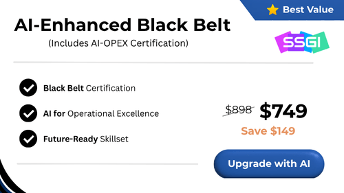 AI Lean Six Sigma Black Belt Certification Bundle SSGI (With AI-OPEX)